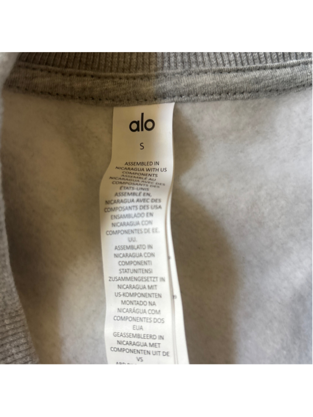Women's Alo Yoga Accolade Crewneck pullover heather gray Size S - Picture 4 of 4